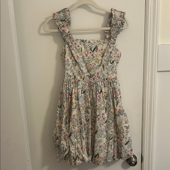 Floral Ruffle Strap mini Dress - Picture 2 of 6